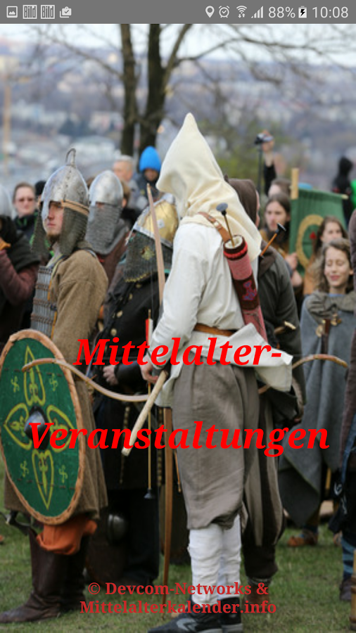 Marktkalendarium-App für alle Mittelalter-Veranstaltungen